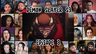 Demon Slayer Season 3 Episode 3 Reaction Mashup  Full Reaction [upl. by Ellekcir]