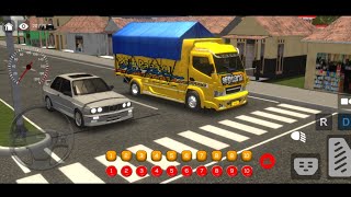 Mobil Truck Canter Mbois Oleng Parah Terguling Masuk Jurang  Truk Oleng  TRUCK SIMULATOR X MULTI [upl. by Apple601]