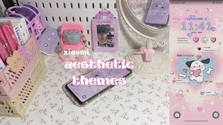 aesthetic cute free themes for xiaomi part 1 🎀 [upl. by Tiraj913]