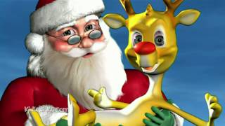 Rudolph the Red Nosed Reindeer Song with Lyrics  Christmas Carol songs 3D Cartoon Animation [upl. by Ertemed]