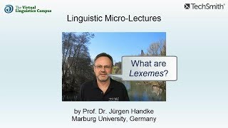 MOR020  Linguistic MicroLectures Lexemes [upl. by Knowle]