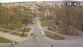 Timelapse från mösspåtagningen – Sista april  Walpurgis Eve in Uppsala [upl. by Benenson]