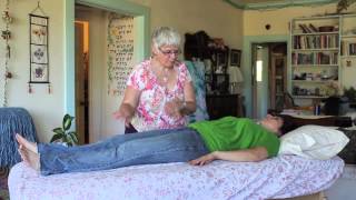 Therapeutic Touch Demo with client lying down [upl. by Evaleen]