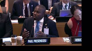 UNAUSA Global Goals Ambassador Paul Presendieu at the 2024 HighLevel Political Forum HLPF [upl. by Bran]