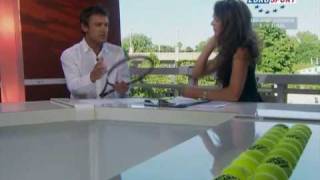 Mats Wilander talks about Tennis racquets customization Wilson KBlade 98 [upl. by Einwat700]