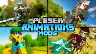 Top Best Player Animation Mods For Minecraft 112 to 1202  2023 [upl. by Epilihp]