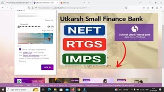 Utkarsh Small Finance Bank Fund Transfer Process  Utkarsh Bank Imps transfer  NEFT Transfer  RTGS [upl. by Stilu]