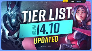 NEW UPDATED TIER LIST for PATCH 1410  League of Legends [upl. by Hewart646]