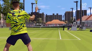 Rally  Alcaraz v Sinner aotennis2 [upl. by Skill64]