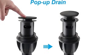 How to install a new bathroom sink drain Pop up drain bathroom sink How to remove old drain [upl. by Silvie524]