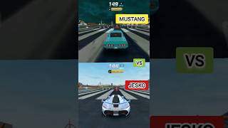 Mustang Shelby GT500 vs Jesko Koenigsegg  Top Speed test  gaming youtube shorts [upl. by Ray288]