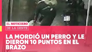 ATAQUE SALVAJE DE UN PERRO SUELTO  El Noticiero de la Gente [upl. by Roeser144]