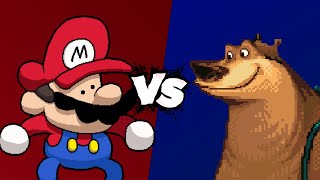 MUGEN Battle  Speedrunner Mario vs Boog [upl. by Ddart]