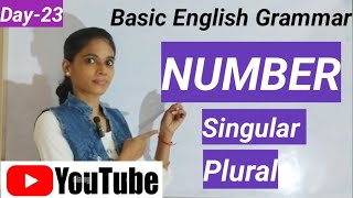 What is Number II Kinds and Rules to form Singular to Plural II  Grammar Connection with Swati [upl. by Godewyn]