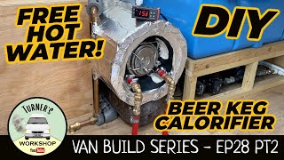 Campervan Calorifier Water Heater Install  Van Build Series  Episode 28  Part 2 [upl. by Copp]