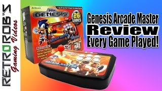 AtGames Sega Genesis Arcade Master Unboxing and Long Review Every Game Played [upl. by Licha944]