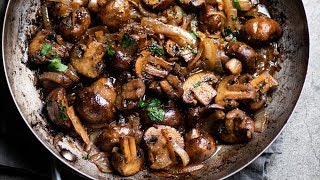 Garlic Butter Mushrooms amp Onions [upl. by Arotak]