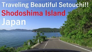 Shodoshima Island  Traveling Beautiful Setouchi in a Convertible [upl. by Anavoj]