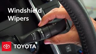 Toyota HowTo Windshield Wipers  Toyota [upl. by Anahc270]