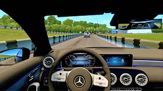 City Car Driving  Mercedes A200  Steering Wheel GAMEPLAY [upl. by Nytnerb]