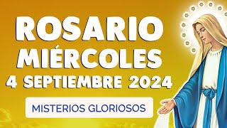 ROSARIO de HOY MIERCOLES 🙏 SANTO ROSARIO CORTO Misterios Gloriosos 4 de SEPTIEMBRE [upl. by Neehahs177]