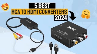 Best RCA To HDMI Converter In 2024  Top 5 RCA To HDMI Converters Review [upl. by Ilrahc]