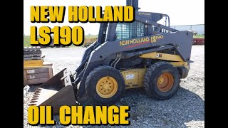 New Holland LS190  Oil Change Basics [upl. by Akerue]