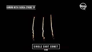 Single Shot Comet 30mm  Ricasa Fireworks  Ricardo Caballer [upl. by Cilla324]