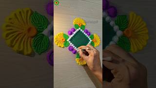 Rangoli designs for diwali simple and easy rangolidesign diwalirangoli shorts [upl. by Joly421]