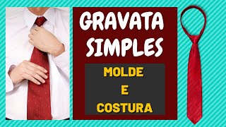 COMO FAZER GRAVATA SIMPLES  MOLDE E COSTURA  Você não tem que ser alfaiate pra fazer gravata DIY [upl. by Heer396]