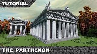 Minecraft Parthenon Tutorial amp Download Greek Temple Part 1 [upl. by Ahsinut384]