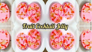 Fruit Cocktail Gelatin  Gelatin Dessert  Gulaman Pang Negosyo  Business Idea [upl. by Anitsihc]