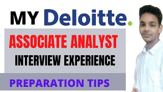 My Deloitte Usi Associate Analyst Interview Experience  Aptitude Test  Interview Questions [upl. by Cordell200]