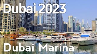 Dubai 4K Amazing Dubai Marina Walking Tour  United Arab Emirates 🇦🇪 [upl. by Kubetz]