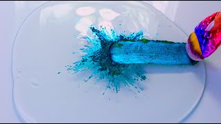 Mixing Pigment into Slime Duochrome Satisfying Slime ASMR Video Compilation [upl. by Raeann]