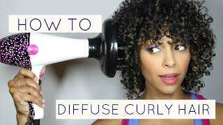 HOW TO DIFFUSE CURLY HAIR  DISCOCURLSTV [upl. by Pooley175]