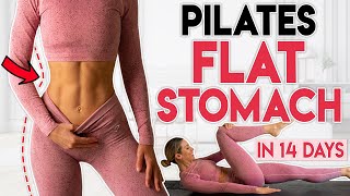 PILATES FLAT STOMACH in 14 Days 🔥 Belly Fat Burn  5 min Workout [upl. by Sumahs381]