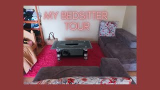 How to arrange a BedsitterStudio Apartment Ideas My Bedsitter Apartment Tour [upl. by Pickard]