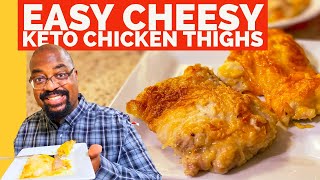 Easy Keto Cheesy Chicken Thighs  Unbelievably Delicious [upl. by Malvino759]