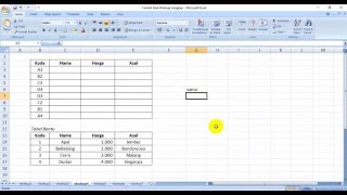 Contoh Soal Tentang IF Vlookup dan Hlookup Plus Pembahasan [upl. by Bazar]