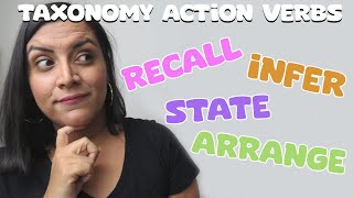 Aprende en Inglés los Taxonomy Actions verbs review completo [upl. by Hollis]