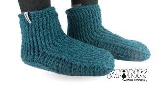 MonkGammlos Hüttenschuhe häkeln Teil 1 [upl. by Noryv]