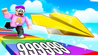 We Go MAX LEVEL In ROBLOX YEET A PLANE SIMULATOR RAREST PAPER PLANES UNLOCKED [upl. by Ahsaei]