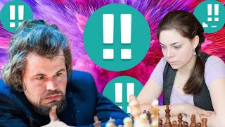 Dina Belekaya vs Magnus Carlsen chess game 137 [upl. by Keraj]