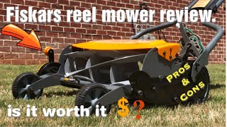 Fiskars Reel Mower Review The Good and The Bad [upl. by Einnos]