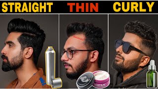 Set Hair All Hair Types ZERO DAMAGE Hair Tutorial men Hair volume Hair wax Hair loss [upl. by Htaek]