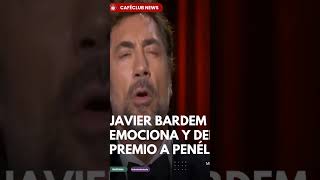 Javier BARDEM se emociona en pleno discurso [upl. by Aihsekel]