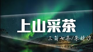 【三筒七条 朱婧汐】上山采茶 音乐视频MV 动态歌词Lyrics 无损音质 [upl. by Rosemarie730]