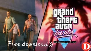 HOW TO DOWNLOAD amp RUN GTA VICE CITY DEFINITE EDITION  DODI REPACKS [upl. by Ahsiuqram]