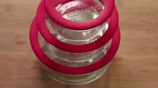 Pyrex  Premium No Leak Lids 2 Cup Glass Storage [upl. by Otis946]